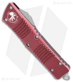 Microtech Combat Troodon S/E OTF Auto Knife Distressed Merlot (4" Apocalyptic) -Blade HQ Shop Microtech Combat Troodon SE OTF Auto Distressed Merlot Apocalyptic BHQ 178805 jr spine