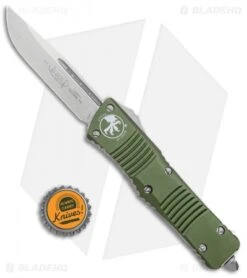 Microtech Combat Troodon S/E OTF Automatic Knife OD Green (3.8" Stonewash) -Blade HQ Shop Microtech Combat Troodon SE OTF Auto OD Green SW 143 10OD BHQ 98103 jr bottlecap