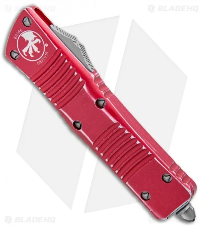 Microtech Combat Troodon S/E OTF Automatic Knife Red Distressed (3.8" SW) 4 Microtech Combat Troodon S/E OTF Automatic Knife Red Distressed (3.8" SW) - Image 2