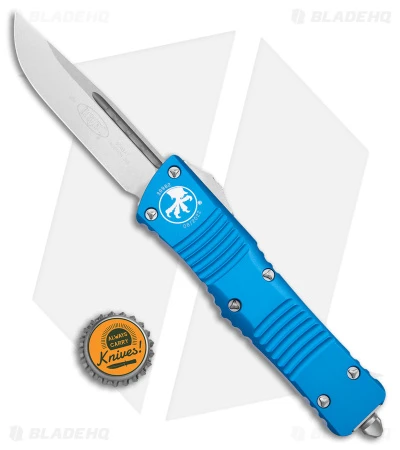 Microtech Combat Troodon S/E OTF Automatic Knife Blue (3.8" Stonewash) 6 Microtech Combat Troodon S/E OTF Automatic Knife Blue (3.8" Stonewash) - Image 4