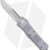 Microtech Combat Troodon S/E OTF Automatic Knife Gray (3.8" Stonewash Serr) -Blade HQ Shop Microtech Combat Troodon SE OTF Gray SW Serr 143 11GY BHQ 98110 jr 1
