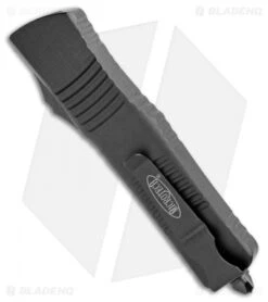 Microtech Combat Troodon T/E Automatic OTF Knife (3.8" Black) 144-1T -Blade HQ Shop Microtech Combat Troodon TE Auto Black 144 1T BHQ 7757 jr side