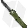 Microtech Combat T/E Automatic OTF Knife OD Green (3.8" Black Full Serr) 1 Microtech Combat T/E Automatic OTF Knife OD Green (3.8" Black Full Serr) -Blade HQ Shop Microtech Combat Troodon TE Auto OD Green Black Full Serr 144 3OD BHQ 98232 jr