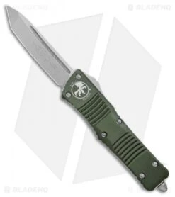 Microtech Combat Troodon T/E Automatic OTF Knife OD Green (3.8" Stonewash)