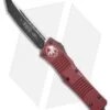 Microtech Combat Troodon Tanto OTF Automatic Knife Merlot Red (3.8" Black) -Blade HQ Shop Microtech Combat Troodon Tanto OTF Automatic Knife Merlot 3.8in Black 144 1MR BHQ 115737 LS