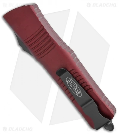 Microtech Combat Troodon Tanto OTF Automatic Knife Merlot Red (3.8" Black) 4 Microtech Combat Troodon Tanto OTF Automatic Knife Merlot Red (3.8" Black) - Image 2