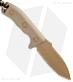 Microtech Currahee Tanto Knife Fixed Blade (4.5" Tan Plain) 103-1TA 8 Microtech Currahee Tanto Knife Fixed Blade (4.5" Tan Plain) 103-1TA -Blade HQ Shop Microtech Currahee Tanto Tan Plain 103 1TA BHQ 15469 jr spine