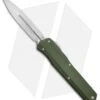 Microtech Cypher D/E OTF Automatic Knife Smooth OD Green (4" Stonewash) -Blade HQ Shop Microtech Cypher DE OTF Auto OD Green SW 242S 10OD BHQ 84155 jr 1