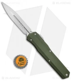 Microtech Cypher D/E OTF Automatic Knife Smooth OD Green (4" Stonewash) -Blade HQ Shop Microtech Cypher DE OTF Auto OD Green SW 242S 10OD BHQ 84155 jr bottlecap 1