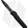 Microtech Cypher D/E OTF Auto Knife Smooth Tactical (4" Black Serr) 242S-2T -Blade HQ Shop Microtech Cypher DE OTF Auto Smooth Tactical Black Serr 242S 2T BHQ 83282 jr 1