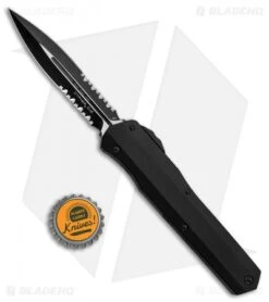 Microtech Cypher D/E OTF Auto Knife Smooth Tactical (4" Black Serr) 242S-2T 9 Microtech Cypher D/E OTF Auto Knife Smooth Tactical (4" Black Serr) 242S-2T -Blade HQ Shop Microtech Cypher DE OTF Auto Smooth Tactical Black Serr 242S 2T BHQ 83282 jr bottlecap 1