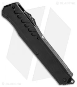 Microtech Cypher D/E OTF Auto Knife Tactical (4" Black Serr) 242M-D3T -Blade HQ Shop Microtech Cypher DE Tactical Black Serr 242M D3T BHQ 94128 jr spine