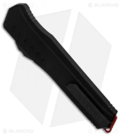 Microtech Cypher MK7 D/E OTF Automatic Knife (4" Red) 242M-1RDBK -Blade HQ Shop Microtech Cypher MK7 DE Black Red BHQ 89768 er side