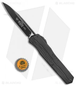 Microtech Cypher S/E OTF Automatic Knife Tactical (4" Black) 241-1T -Blade HQ Shop Microtech Cypher SE OTF Black Black 241 1T BHQ 80502 jr bottlecap