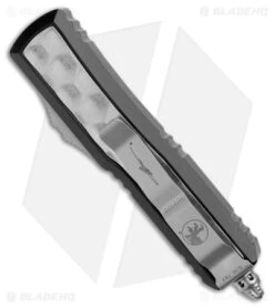 Microtech Daytona D/E OTF Auto Knife Bubble Ti Inlay/Alum (3.25" SW) 126-10 BIS -Blade HQ Shop Microtech Daytona DE Auto Black Bubble Inlay SW BHQ 177537 jr side