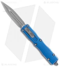 Microtech Dirac D/E OTF Automatic Knife Distressed Blue (3" Apoc)