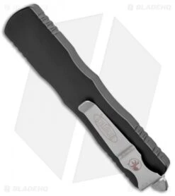 Microtech Dirac Delta Dagger OTF Automatic Knife Black (3.75" Black) 227-1 -Blade HQ Shop Microtech Dirac Delta Dagger OTF Auto Black Black 227 1 BHQ 96393 jr side