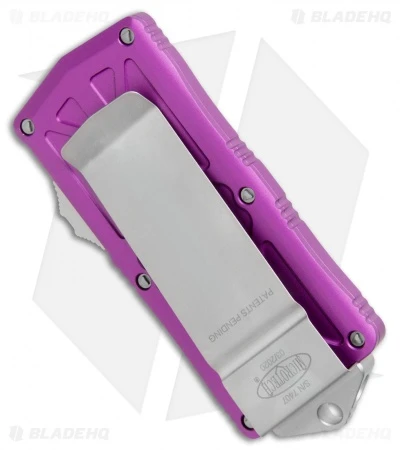 Microtech Exocet Dagger CA Legal OTF Automatic Knife Violet (1.9" Stonewash) 5 Microtech Exocet Dagger CA Legal OTF Automatic Knife Violet (1.9" Stonewash) - Image 3