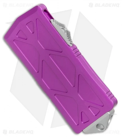 Microtech Exocet Dagger CA Legal OTF Automatic Knife Violet (1.9" Stonewash) 4 Microtech Exocet Dagger CA Legal OTF Automatic Knife Violet (1.9" Stonewash) - Image 2