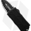 Microtech Exocet CA Legal OTF Auto Knife Black (1.9" Black Double Serrated) -Blade HQ Shop Microtech Exocet CA Legal OTF Auto Knife Black 1.9in Black Double Serrated BHQ 181702 hd