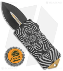 Microtech Exocet Source D/E Dagger CA Legal OTF Automatic Knife (1.9" Black) -Blade HQ Shop Microtech Exocet DE Ca Legal OTF Auto Source Black Gold BHQ 140631 jr bottlecap