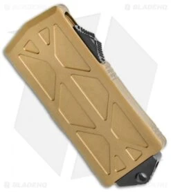 Microtech Exocet Dagger CA Legal OTF Champagne Gold (1.9" Black Serr) 157-2 CG -Blade HQ Shop Microtech Exocet Dagger CA Legal OTF Auto Champagne Gold Black Serr 157 2CG BHQ 116139 jr spine