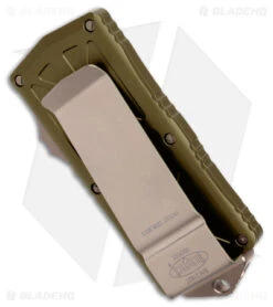 Microtech Exocet Dagger CA Legal OTF Automatic Knife OD Green (1.9" Bronze) -Blade HQ Shop Microtech Exocet Dagger CA Legal OTF Auto OD Green Bronze BHQ 176960 jr side