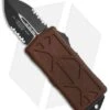 Microtech Exocet Dagger CA Legal OTF Automatic Knife Tan (1.9" Black Serr) -Blade HQ Shop Microtech Exocet Dagger CA Legal OTF Auto Tan Black Serr 157 2TA BHQ 116138 jr