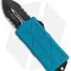 Microtech Exocet Dagger CA Legal OTF Automatic Knife Teal (1.9" Black Serr) -Blade HQ Shop Microtech Exocet Dagger CA Legal OTF Auto Turquoise Black Serr 157 2TQ BHQ 115028 jr