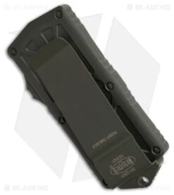 Microtech Exocet Dagger CA Legal OTF Automatic Knife OD Green Cerakote(1.9") -Blade HQ Shop Microtech Exocet Dagger CA Legal OTF Automatic Knife OD Green Cerakote 1in BHQ 181945 td side