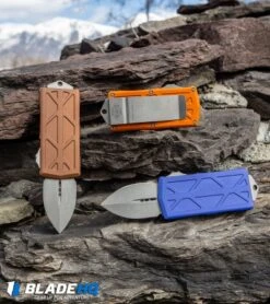 Microtech Exocet Dagger CA Legal OTF Automatic Knife Orange (1.9" Apocalyptic) -Blade HQ Shop Microtech Exocet Dagger CA Legal OTF Automatic Knife Orange Apocalyptic BHQ 108955 kp rocks web 1