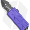 Microtech Exocet Dagger CA Legal OTF Automatic Knife Purple (1.9" Black Serr) -Blade HQ Shop Microtech Exocet Dagger CA Legal OTF Automatic Knife Purple 1.9in Black Serr 157 2PU BHQ 115730 LS