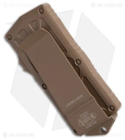 Microtech Exocet Dagger CA Legal OTF Automatic Knife Tan (1.9" Tan) -Blade HQ Shop Microtech Exocet Dagger CA Legal OTF Automatic Knife Tan 1in Tan BHQ 181941 td side