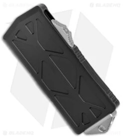 Microtech Exocet Dagger OTF Automatic Knife Black (1.9" SW Fully Serr) 157-12 -Blade HQ Shop Microtech Exocet Dagger OTF Auto Black SW Full Serr BHQ 144592 jr spine
