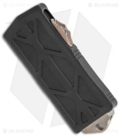 Microtech Exocet Tanto CA Legal OTF Automatic Knife (1.9" Bronze Apocalyptic) -Blade HQ Shop Microtech Exocet Tanto CA Legal OTF Auto Apocalyptic Bronze AP 158 13AP BHQ 118375 jr spine