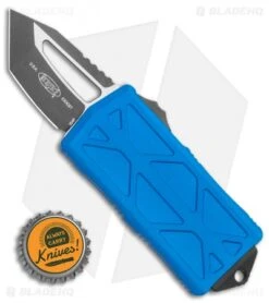 Microtech Exocet Tanto T/E CA Legal OTF Automatic Blue (1.9" Black) 158-1BL -Blade HQ Shop Microtech Exocet Tanto T E CA Legal OTF Automatic 1.9 158 1BL BHQ 117653 LS Bottlecap