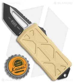 Microtech Exocet Tanto T/E CA Legal OTF Automatic Champagne Gold (1.9") 158-1CG -Blade HQ Shop Microtech Exocet Tanto T E CA Legal OTF Automatic 1.9 158 1CG BHQ 117672 LS Bottlecap