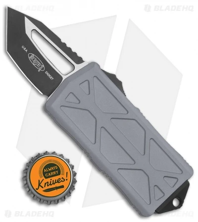 Microtech Exocet Tanto T/E CA Legal OTF Automatic Gray (1.9" Two Tone) 158-1 GY 6 Microtech Exocet Tanto T/E CA Legal OTF Automatic Gray (1.9" Two Tone) 158-1 GY - Image 4