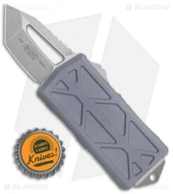 Microtech Exocet Tanto T/E CA Legal OTF Automatic Gray (1.9" Stonewash) -Blade HQ Shop Microtech Exocet Tanto TE CA Legal OTF Auto Gray SW 158 10GY BHQ 116140 jr bottlecap