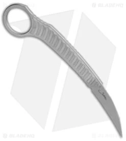 Microtech Signature Series Feather Karambit Fixed Blade Knife (2.25" Apoc SW) -Blade HQ Shop Microtech Feather SW AP STD 215 10APS BHQ 141751 jr spine