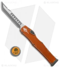 Microtech Halo VI Hellhound OTF Knife Orange Distressed (4.4" Apocalyptic) -Blade HQ Shop Microtech Halo VI Hellhound OTF Orange Distressed Apocalyptic 519 10DOR BHQ 93009 jr bottlecap