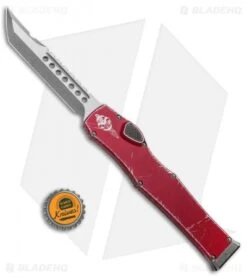 Microtech Halo VI Hellhound OTF Knife Red Distressed (4.4" Apocalyptic) -Blade HQ Shop Microtech Halo VI Hellhound OTF Red Distressed Apocalyptic 519 10DRD BHQ 93007 jr bottlecap