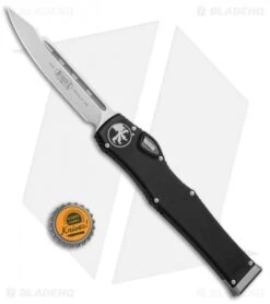 Microtech Halo VI S/E OTF Automatic Knife Black (4.4" Stonewash) 251-10 -Blade HQ Shop Microtech Halo VI SE OTF Auto Black SW 251 10 BHQ 83165 jr bottlecap 1