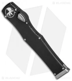 Microtech Halo VI Tanto OTF Automatic Knife Black (4.4" Stonewash) 250-10 -Blade HQ Shop Microtech Halo VI TE SW 250 10 jr spine