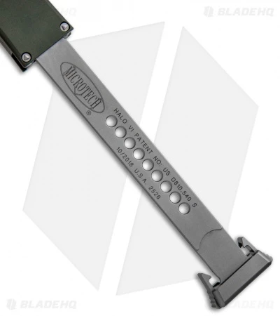 Microtech Halo VI Tanto OTF Automatic Knife OD Green (4.4" Stonewash) 250-10OD 7 Microtech Halo VI Tanto OTF Automatic Knife OD Green (4.4" Stonewash) 250-10OD - Image 5