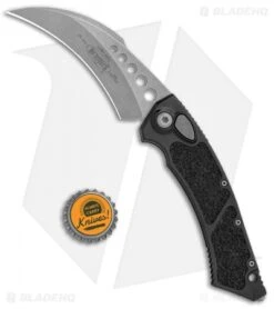 Microtech Hawk Automatic Knife (4" Apocalyptic) 166-10AP -Blade HQ Shop Microtech Hawk Auto Black Apocalyptic 166 10AP BHQ 114197 jr bottlecap