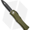 Microtech Hera D/E Automatic Knife Dagger OD Green Aluminum (3" Black) -Blade HQ Shop Microtech Hera DE Auto Dagger Green Aluminum Black BHQ 145421 jr
