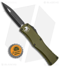 Microtech Hera D/E Automatic Knife Dagger OD Green Aluminum (3" Black) 9 Microtech Hera D/E Automatic Knife Dagger OD Green Aluminum (3" Black) -Blade HQ Shop Microtech Hera DE Auto Dagger Green Aluminum Black BHQ 145421 jr bottlecap