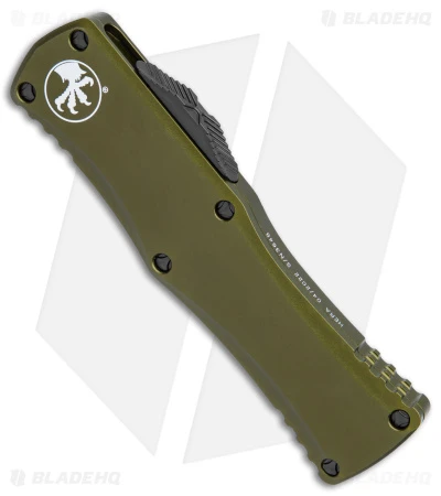 Microtech Hera D/E Automatic Knife Dagger OD Green Aluminum (3" Black) 4 Microtech Hera D/E Automatic Knife Dagger OD Green Aluminum (3" Black) - Image 2