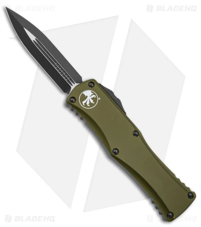 Microtech Hera D/E Automatic Knife Dagger OD Green Aluminum (3" Black) 3 Microtech Hera D/E Automatic Knife Dagger OD Green Aluminum (3" Black)